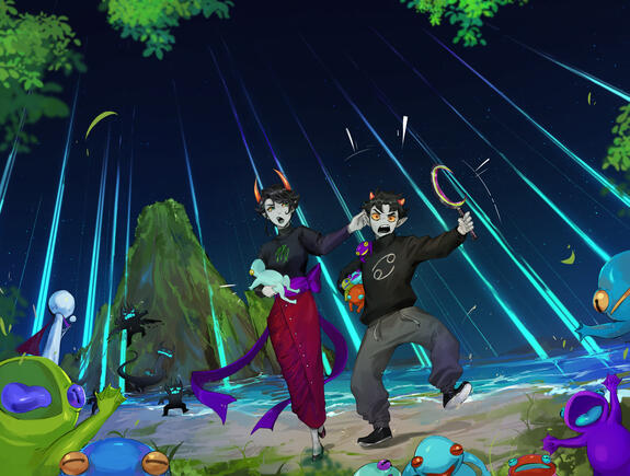 April - Land of Ray and Frogs (by ArtisticApparition)